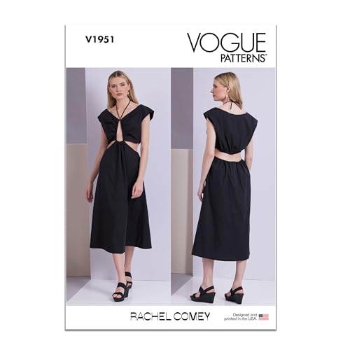 Rachel Comey, Schnittmuster-Paket für Midi-Kleid, Design Code V1951, Größen 36-38-40-42-44 von Vogue Patterns
