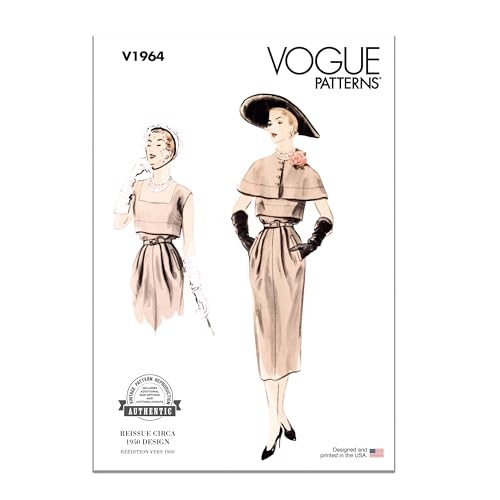 Vogue V1964B5 Damenkleid und Capelet B5 (Größe 36-38-40-42) von Vogue Patterns