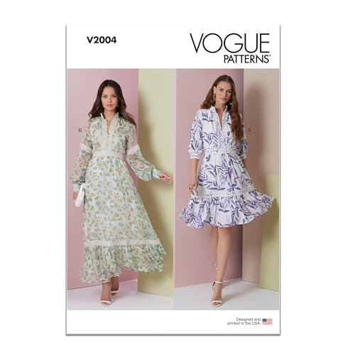 Vogue V2004B5 Damenkleid in zwei Längen, B5 (36-38-40-42-44) von Vogue Patterns