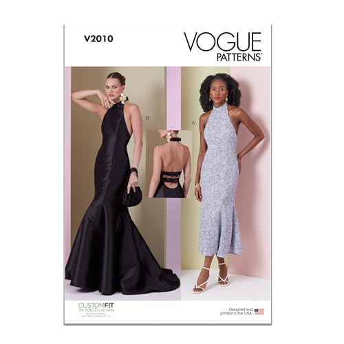 Vogue V2010U5 Damenkleid in zwei Längen, U5 (44-46-50-52) von Vogue Patterns