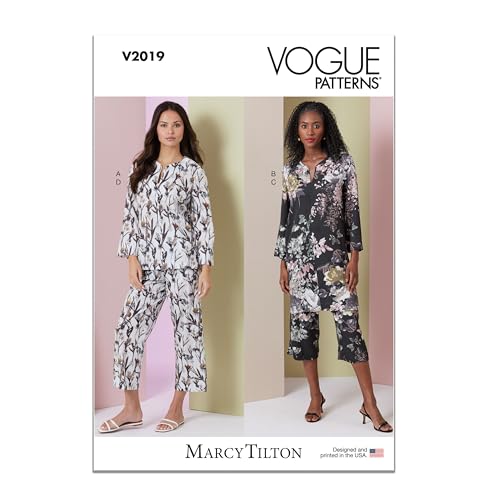 Vogue V2019A Damen-Lounge-Sets von Marcy Tilton A (XS-S-M-L-XL) von Vogue Patterns