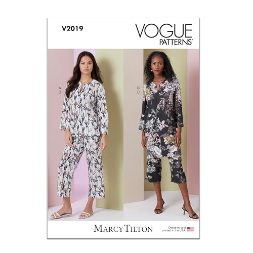 Vogue V2019A Damen-Lounge-Sets von Marcy Tilton A (XS-S-M-L-XL) von Vogue