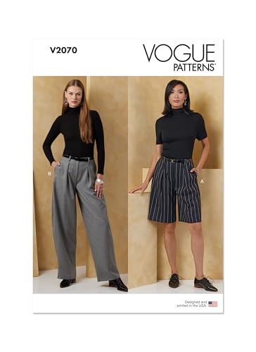 Vogue V2070B5 Schnittmuster für Damen-Shorts und Hosen, B5 (36-38-40-42-44) von Vogue Patterns