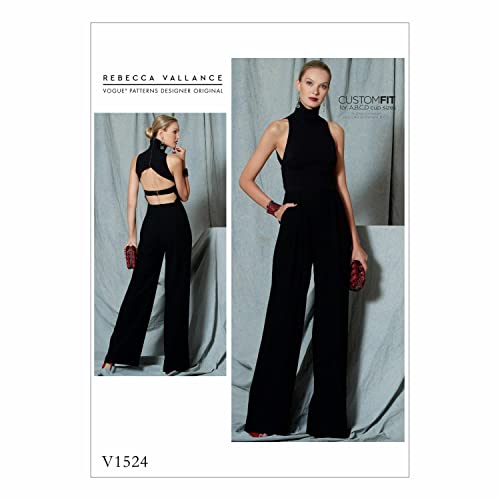 VOGUE PATTERNS 1524 E5,Misses Jumpsuit,Sizes 14-22, Tissue, Multi-Colour, 20 x 0.5 x 25 cm VOGUE PATTERNS 1524 E5,Misses Jumpsuit,Sizes 14-22, Tissue, Multi-Colour, 20 x 0.5 x 25 cm von Vogue Patterns