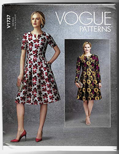 Vogue Patterns V1737E5 Damenkleid, weiß, E5 (14-16-18-20-22) von Vogue Patterns