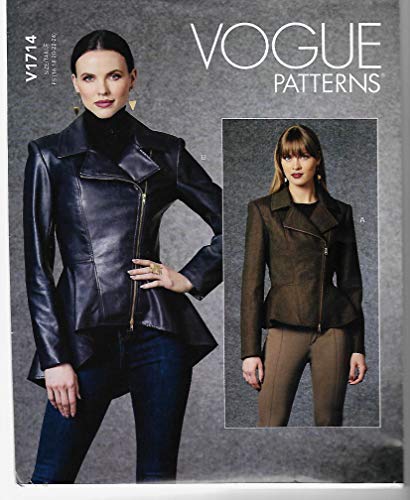 Vogue Misses Jacket Patterns V1714F5 Damenjacke, weiß, F5 (16-18-20-22-24) von Vogue