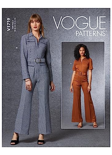 Vogue Misses Sportswear Patterns V1719B5 Sportbekleidung für Damen, weiß, B5 (8-10-12-14-16) von Vogue