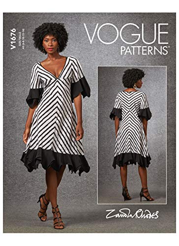 Vogue Pattern V1676E5 Damenkleid E5 (44-46-48), Papier, verschieden, (14-16-18-20-22) von Vogue