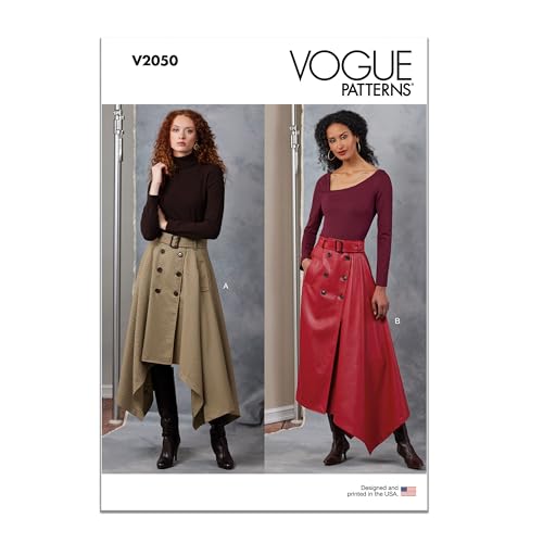 Vogue Patterns Paper Pattern V2050Y5 Damenröcke und Gürtel, Y5 (46-50-52-54) von Vogue