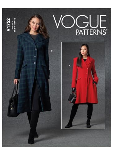 Vogue Patterns V1752F5 Damen-Oberbekleidung 16-18-20-22-24, Weiß, F5 von Vogue
