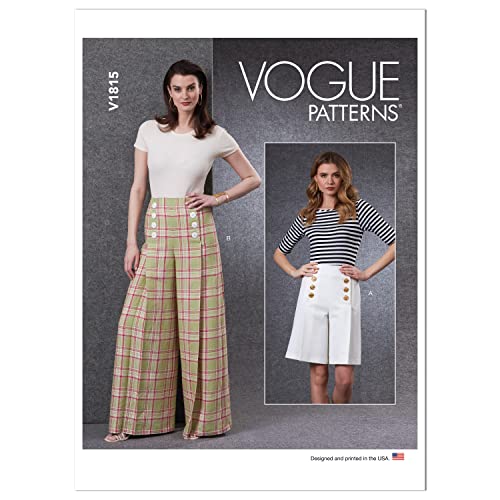 Vogue Patterns V1815F5 Damenrock/Hose F5 (44-46-50-52), Papier, 16-18-20-22-24 von Vogue Patterns