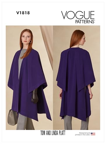 Vogue Patterns V1818A Damenjacke A (XS-S-M-L-XL-XXL), Papier von Vogue Patterns