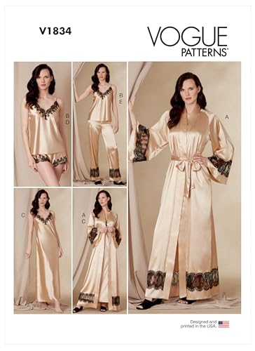 Vogue Patterns V1834F5 Damen-Nachtwäsche F5 (44-46-50-52) von Vogue Patterns