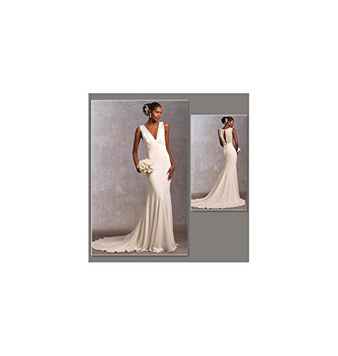 Vogue Schnittmuster, Jersey, Seide, Chiffon, Weiss/opulenter Garten, Size A (6-8-10) Vogue Schnittmuster, Jersey, Seide, Chiffon, Weiss/opulenter Garten, Size A (6-8-10) von Vogue Patterns