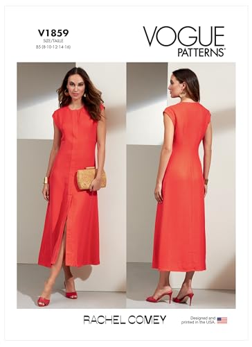 Vogue Patterns V1859F5 Damenkleid Schnittmuster-Set, Code V1859, Papier Pappe, mehrfarbig, Sizes 16-18-20-22-24 Vogue Patterns V1859F5 Damenkleid Schnittmuster-Set, Code V1859, Papier Pappe, mehrfarbig, Sizes 16-18-20-22-24 von Vogue Patterns
