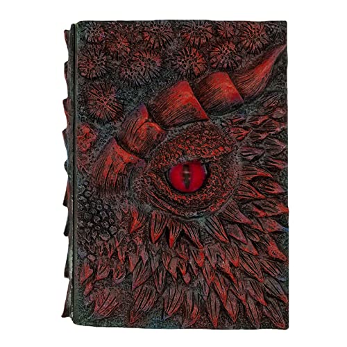 Voiakiu Dreidimensional geprägter Notizblock,Notizbuch mit Gravur aus Harz mit Drachenprägung - Tagebuch aus Harz mit Drachenaugen-Prägung Voiakiu Dreidimensional geprägter Notizblock,Notizbuch mit Gravur aus Harz mit Drachenprägung - Tagebuch aus Harz mit Drachenaugen-Prägung von Voiakiu