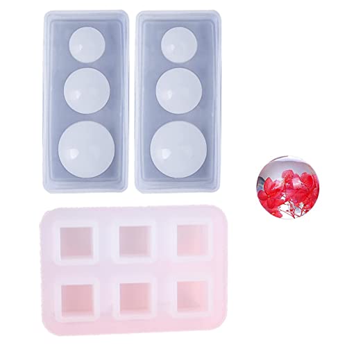 Voiakiu Kugel Harzform, Silikonformen für Epoxidharz, runde Kugel-Epoxid-Formen, Epoxidharz-Kugel-Formen für die Schmuckherstellung, Seifenkerzen-, Weihnachtsdekoration Voiakiu Kugel Harzform, Silikonformen für Epoxidharz, runde Kugel-Epoxid-Formen, Epoxidharz-Kugel-Formen für die Schmuckherstellung, Seifenkerzen-, Weihnachtsdekoration von Voiakiu