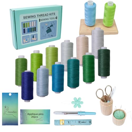 Nähgarn Sortiment | 53 teilige Bunte Nähmaschinengarn Kollektion Baumwolle Polyester | Nähzubehör für Nähen Sticken Quilten Handarbeit Kreative Projekte Haushalt Reise Schule Anfänger Nähgarn Sortiment | 53 teilige Bunte Nähmaschinengarn Kollektion Baumwolle Polyester | Nähzubehör für Nähen Sticken Quilten Handarbeit Kreative Projekte Haushalt Reise Schule Anfänger von Voihamy