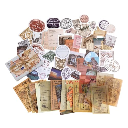 Retro-Aufkleber für Scrapbooking, Mehrzweck-Scrapbooking, dekorative Aufkleber, buntes Scrapbooking-Zubehör, ästhetische Aufkleber für Einladungen, Fotoalben, Tagebücher Retro-Aufkleber für Scrapbooking, Mehrzweck-Scrapbooking, dekorative Aufkleber, buntes Scrapbooking-Zubehör, ästhetische Aufkleber für Einladungen, Fotoalben, Tagebücher von Voihamy