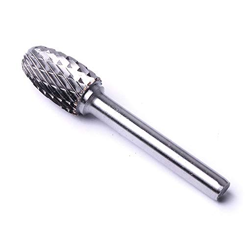 1 STÜCK 1/4 Zoll 6 mm Schaft 12 mm Durchmesser Wolframkarbid-Rotationsfeile Double Cut Rotary Burr 8 mm-32 mm Klingenlänge Rotationswerkzeug(E1202) von Voirrow