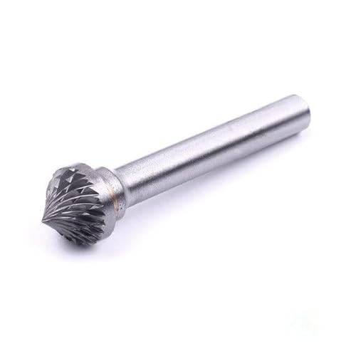 1 Stück 6 mm Schaft Wolframstahl VHM-Frässtifte for Rotationsgratwerkzeug Bohrer for Entgraten Polieren 12 mm Kopf(K1208) von Voirrow