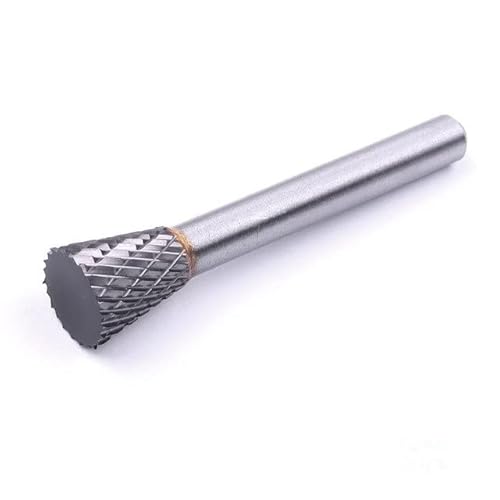 1 Stück 6 mm Schaft Wolframstahl VHM-Frässtifte for Rotationsgratwerkzeug Bohrer for Entgraten Polieren 12 mm Kopf(N1213) von Voirrow