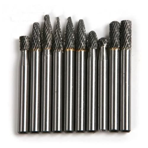 10 Stücke 6mm Schaft Hartmetall Schleifkopf Grat Drehbohrer Cutter Dateien Raspel Set Grinder Zubehör 10 Stücke 6mm Schaft Hartmetall Schleifkopf Grat Drehbohrer Cutter Dateien Raspel Set Grinder Zubehör von Voirrow