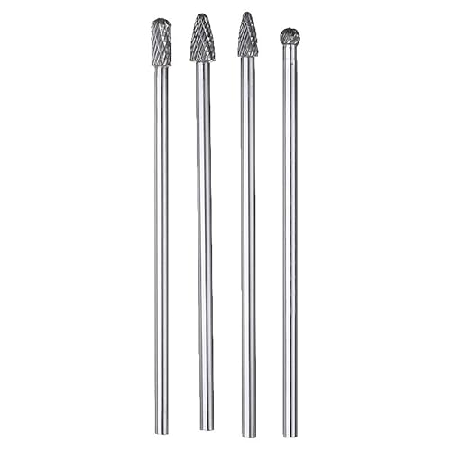 4pcs 150-160mm Long Reach Rotary Burr Double Cut Hartmetall-Bit-Werkzeuge for Marmor-Jade-Knochen und andere nichtmetallische 4pcs 150-160mm Long Reach Rotary Burr Double Cut Hartmetall-Bit-Werkzeuge for Marmor-Jade-Knochen und andere nichtmetallische von Voirrow