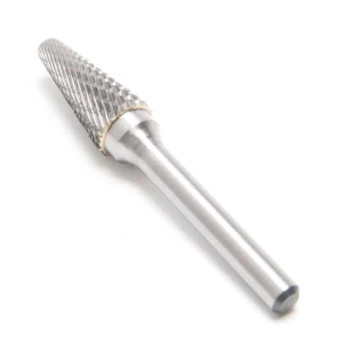 6 mm Schaft 12 mm Kopf Wolframkarbid Rotationsfeile Double Cut Rotary Burr 8 mm-32 mm Klingenlänge Rotationswerkzeug(L) von Voirrow