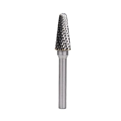 6 mm Schaft Rotary Burrs 2 Flöte L Style Rotationsfeilen for Hartmetallfräser Werkzeuge Fräser Holzschneider(12.7x32.28mm) von Voirrow