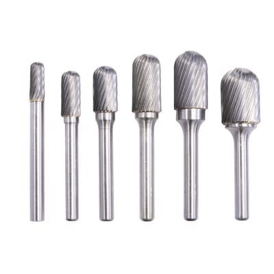 6 teile/satz CX Typ Kopf Wolframkarbid Drehfeile Werkzeug Punkt Gratschleifer Schleifwerkzeuge Bohrer Fräsen Carving Bit Werkzeuge(Double slot) von Voirrow