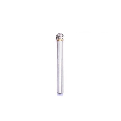 Kugelkopf Die Grinder Bits Schnitzen Schleifwerkzeuge Wolfram Drehfeile Hartmetall Grat Fräser Bohrer for Metall Holz Kunststoff(Double Cut Burr6x8) von Voirrow