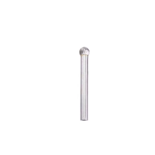 Kugelkopf Die Grinder Bits Schnitzen Schleifwerkzeuge Wolfram Drehfeile Hartmetall Grat Fräser Bohrer for Metall Holz Kunststoff(Single Cut Burr6x16) von Voirrow