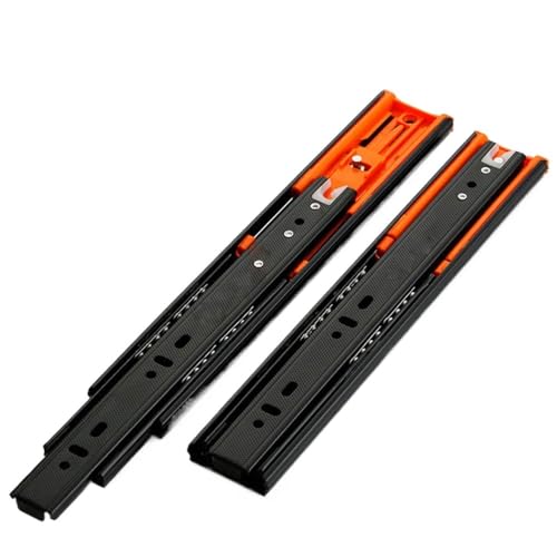 Voirrow 2 Stück 6" - 20" Edelstahl-Schubladenschienen mit sanftem Schließen, Schubladenschiene, Schiebeschienen, dreiteilige Schrankmöbel-Hardware(2,18inch) von Voirrow