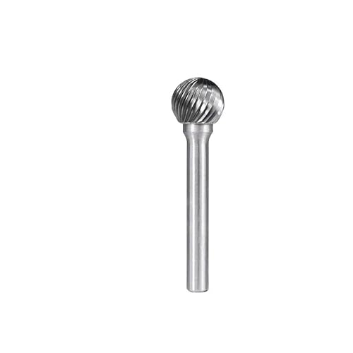 Wolframkarbid-Fräser 6 mm Schaft D-Typ Einzelschnitt-Rotationsfeilen for Metall-Holzbearbeitungswerkzeuge Rotationsgrate(12x14mm) von Voirrow