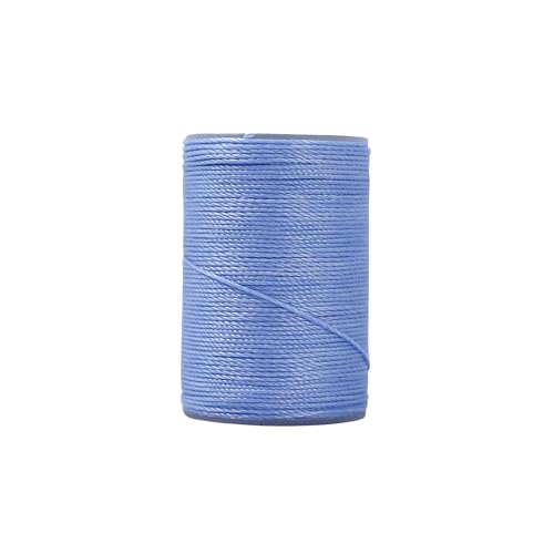 0,55 mm x 60 m, runde, gewachste Schnur, hellblau, Nähgarn, Polyester, gewachste Schnur zum Basteln, Nähen 0,55 mm x 60 m, runde, gewachste Schnur, hellblau, Nähgarn, Polyester, gewachste Schnur zum Basteln, Nähen von Vokenforu