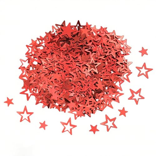 15 g rotes Stern-Konfetti, Kunststoff-Konfetti, Metallic-Folie, Sternenkonfetti für Party, Tisch, Streuung, Party, Festival, Zubehör 15 g rotes Stern-Konfetti, Kunststoff-Konfetti, Metallic-Folie, Sternenkonfetti für Party, Tisch, Streuung, Party, Festival, Zubehör von Vokenforu