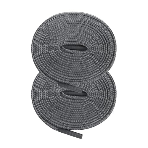 2 Stück 1,3 m grauer Kordelzug, 130 cm breit, Polyester, flacher Kordelzug, Ersatz mit PVC-Verschlussenden für Kapuzen-Sweatshirt/Hose 2 Stück 1,3 m grauer Kordelzug, 130 cm breit, Polyester, flacher Kordelzug, Ersatz mit PVC-Verschlussenden für Kapuzen-Sweatshirt/Hose von Vokenforu