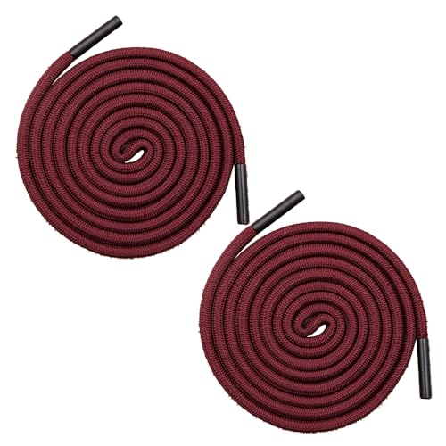 2 x Polyester-Kordelzug, 140 cm, universeller Kordelzug-Ersatz mit Metallverschluss-Enden für Kapuzen-Sweatshirt, Hose, Schuhe, Burgunderrot 2 x Polyester-Kordelzug, 140 cm, universeller Kordelzug-Ersatz mit Metallverschluss-Enden für Kapuzen-Sweatshirt, Hose, Schuhe, Burgunderrot von Vokenforu
