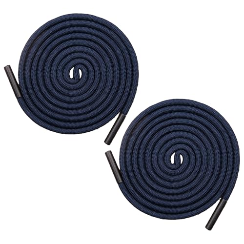 2 x Polyester-Kordelzug, 140 cm, universeller Kordelzug-Ersatz mit Metallverschluss-Enden für Kapuzen-Sweatshirt, Hose, Schuhe, Marineblau 2 x Polyester-Kordelzug, 140 cm, universeller Kordelzug-Ersatz mit Metallverschluss-Enden für Kapuzen-Sweatshirt, Hose, Schuhe, Marineblau von Vokenforu