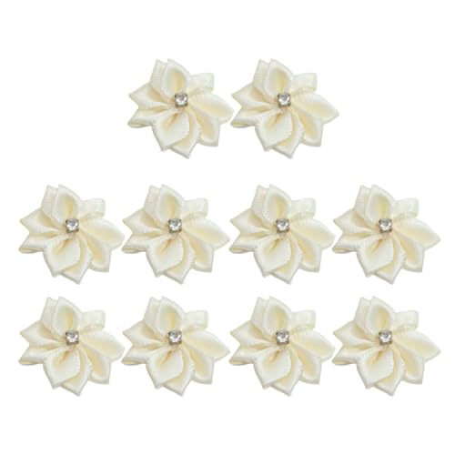 30 Stück beige Polyesterband Blumen 3 cm Strass künstliche Stoffblumen Nähen Applikationen Verzierungen für DIY Handwerk Kleidung Haarschmuck 30 Stück beige Polyesterband Blumen 3 cm Strass künstliche Stoffblumen Nähen Applikationen Verzierungen für DIY Handwerk Kleidung Haarschmuck von Vokenforu