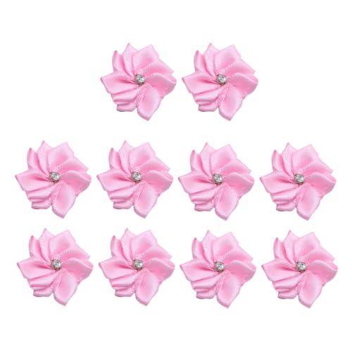 30 Stück hellrosa Polyester-Band, Blumen, 3 cm, Strass, künstliche Stoffblumen, Nähapplikationen, Verzierungen für DIY, Handwerk, Kleidung, Haar-Accessoire 30 Stück hellrosa Polyester-Band, Blumen, 3 cm, Strass, künstliche Stoffblumen, Nähapplikationen, Verzierungen für DIY, Handwerk, Kleidung, Haar-Accessoire von Vokenforu