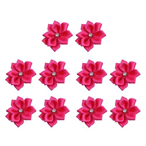 30 Stück rosenrote Polyester-Bänder, Blumen, 3 cm, Strass, künstliche Stoffblumen, Nähapplikationen, Verzierungen für DIY, Handwerk, Kleidung, Haar-Accessoire 30 Stück rosenrote Polyester-Bänder, Blumen, 3 cm, Strass, künstliche Stoffblumen, Nähapplikationen, Verzierungen für DIY, Handwerk, Kleidung, Haar-Accessoire von Vokenforu