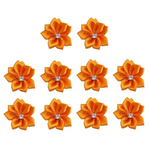 30 x orangefarbene Polyester-Bänder, Blumen, 3 cm, Strass, künstliche Stoffblumen, Nähapplikationen, Verzierungen für DIY, Handwerk, Kleidung, Haar-Accessoire 30 x orangefarbene Polyester-Bänder, Blumen, 3 cm, Strass, künstliche Stoffblumen, Nähapplikationen, Verzierungen für DIY, Handwerk, Kleidung, Haar-Accessoire von Vokenforu
