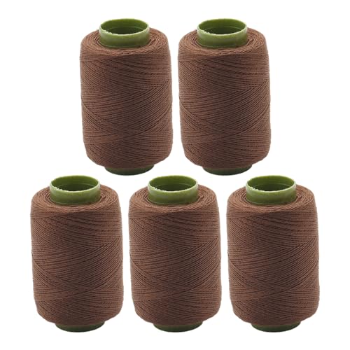 5 Spulen Polyester-Nähgarn, Kaffee-Polyestergarn für Hand- und Maschinennähen, 150 m pro Spule 5 Spulen Polyester-Nähgarn, Kaffee-Polyestergarn für Hand- und Maschinennähen, 150 m pro Spule von Vokenforu