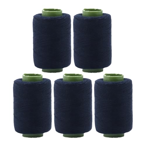 5 Spulen Polyester-Nähgarn, marineblaues Polyestergarn für Hand- und Maschinennähen, 150 m pro Spule 5 Spulen Polyester-Nähgarn, marineblaues Polyestergarn für Hand- und Maschinennähen, 150 m pro Spule von Vokenforu