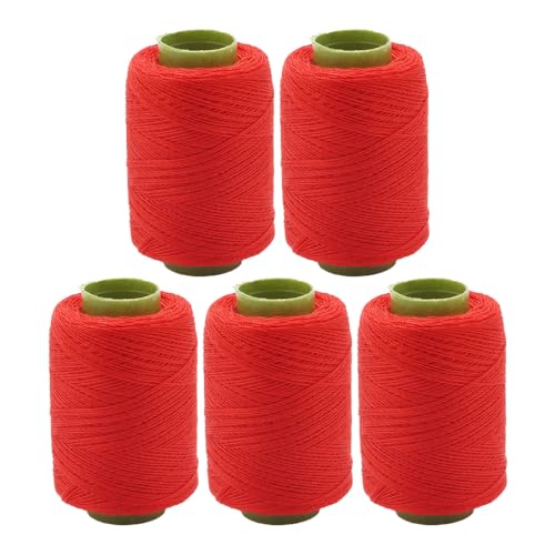 5 Spulen Polyester-Nähgarn, rotes Polyestergarn für Hand- und Maschinennähen, 150 m pro Spule 5 Spulen Polyester-Nähgarn, rotes Polyestergarn für Hand- und Maschinennähen, 150 m pro Spule von Vokenforu