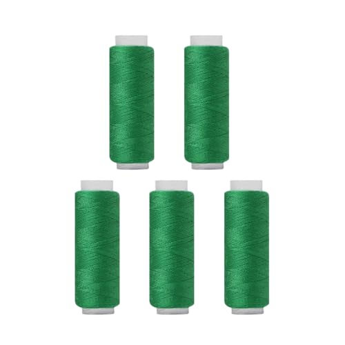 5 Spulen Polyestergarn, grünes Polyester-Nähgarn für Hand- und Maschinennähen, 150 m pro Spule 5 Spulen Polyestergarn, grünes Polyester-Nähgarn für Hand- und Maschinennähen, 150 m pro Spule von Vokenforu