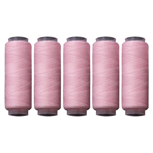 5 Spulen Polyestergarn, rosa Polyester-Nähgarn für Hand- und Maschinennähen, 100 m pro Spule 5 Spulen Polyestergarn, rosa Polyester-Nähgarn für Hand- und Maschinennähen, 100 m pro Spule von Vokenforu
