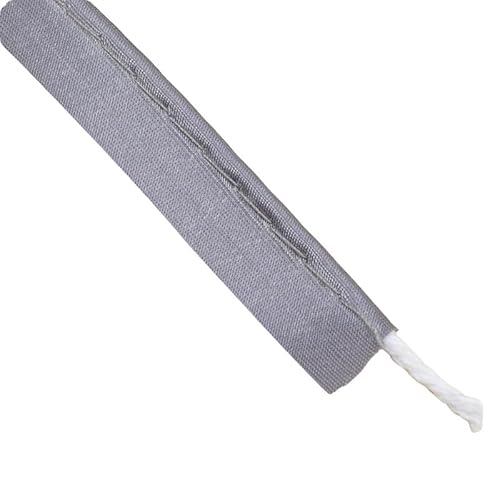 5 m x 1,4 cm graues Polyester-Paspelband, Satin, Paspelband zum Kantennähen von Vokenforu